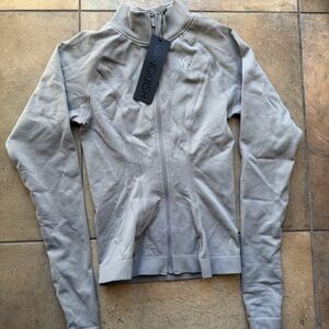 NWT Vanquish Fitness Elevate Seamless Smoke Gray Jacket Size Small